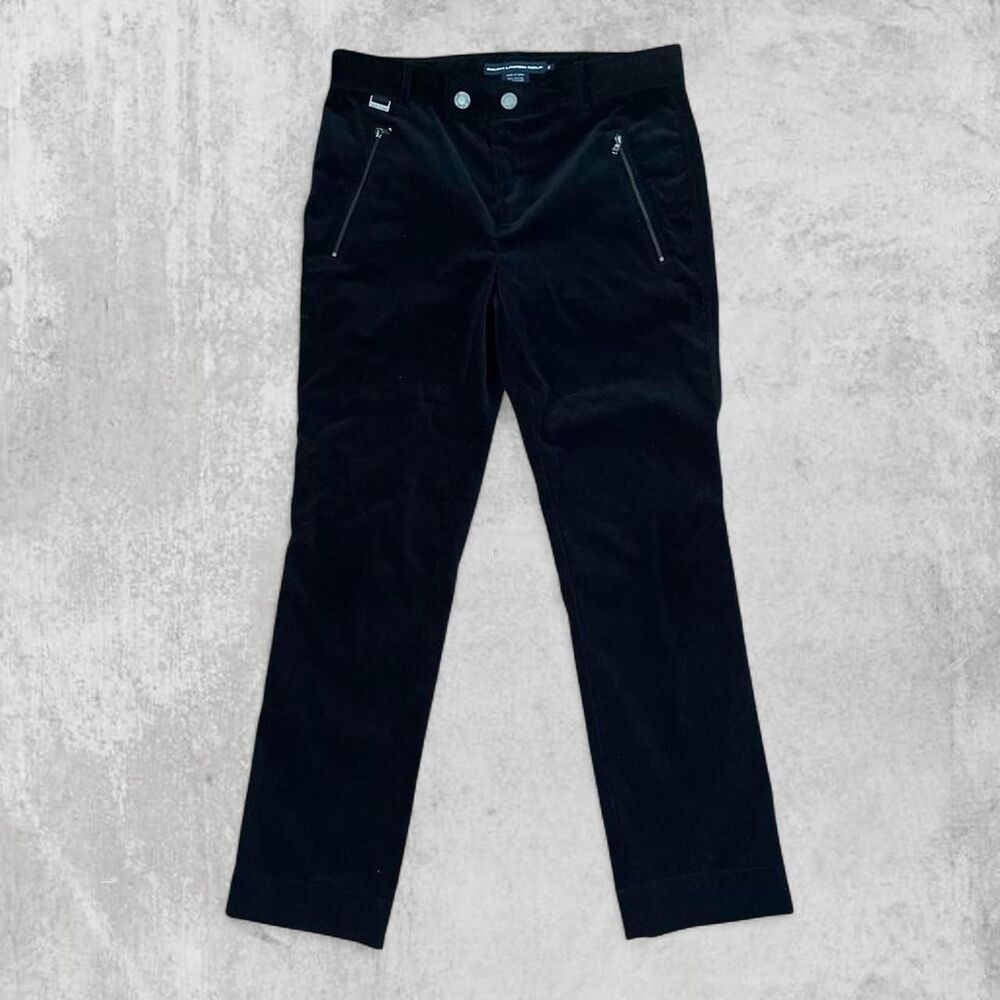Vintage Ralph Lauren Polo Corduroy Pants Size 4 Black Quiet Luxury
